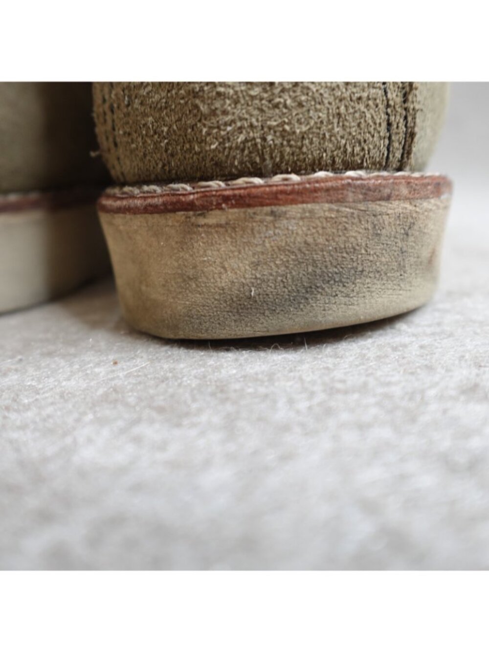 Red Wing Boots 8.5 Gray Suede Roughout 8139 Nigel Cabourn 2010 - Picture 6 of 16